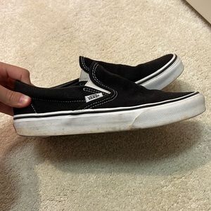 black slip on vans
